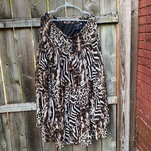 Anthony Leopard Print Skirt sz. 1X NWT